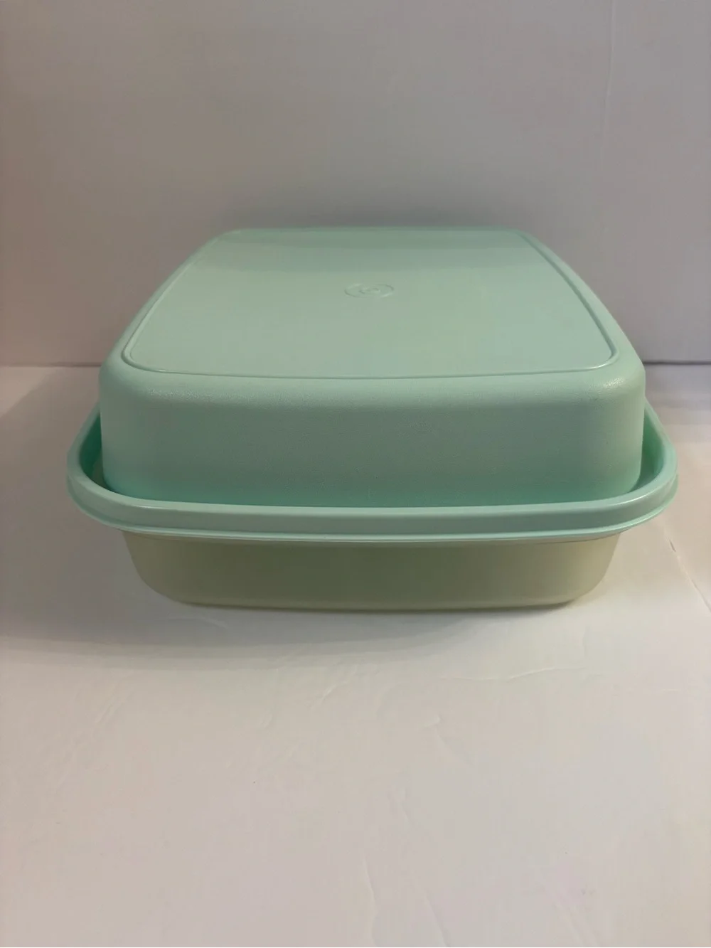 Tupperware Season-Serve Marinade Container Aqua Mint Light Blue